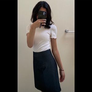 Grey pencil skirt